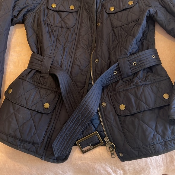 Barbour Quilted Jacket, Navy, US 4 - Picture 7 of 8